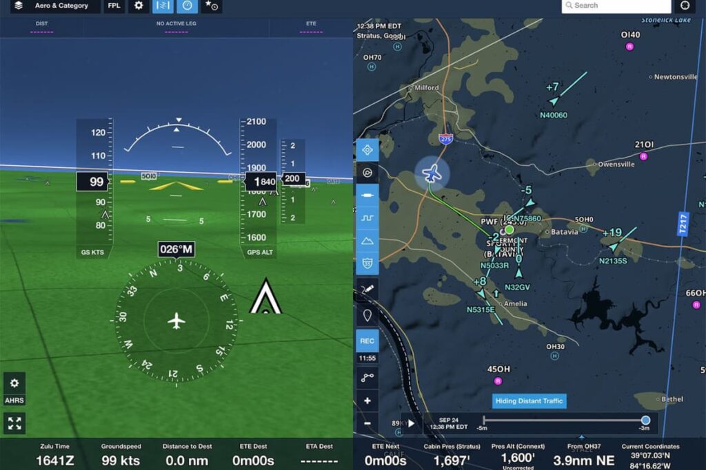 ForeFlight synthetic vision